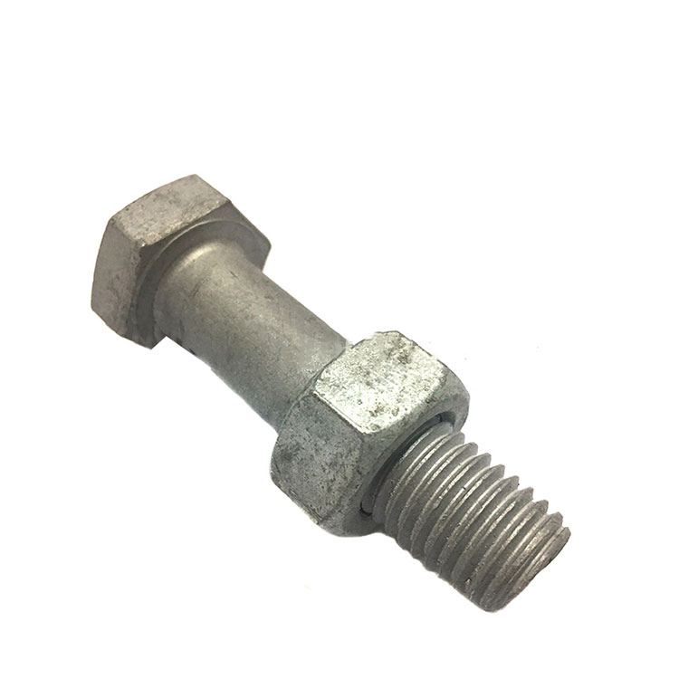 Kolstål A325 A490 Varmförzinkad Hex Heavy Bolt