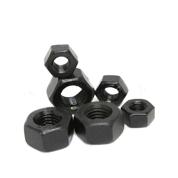 Gr 8 Kolstål High Tensile Black DIN6915 Hex Heavy Nuts